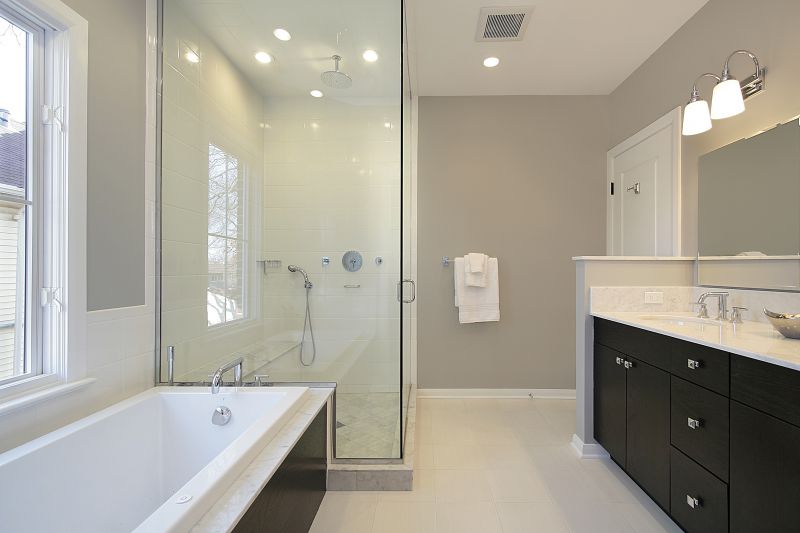 Beautiful Shower with Frameless Glass